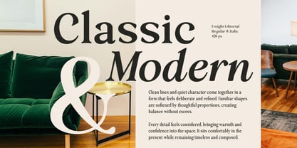 Freight Editorial Font Poster 2