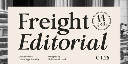 Freight Editorial Font Poster 1