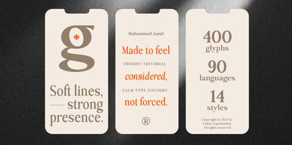 Freight Editorial Font Poster 8