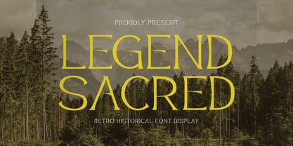 Legend Sacred Font Poster 1