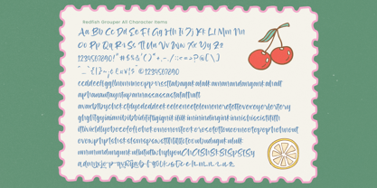 Redfish Grouper Font Poster 15