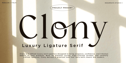 Clony Font Poster 1