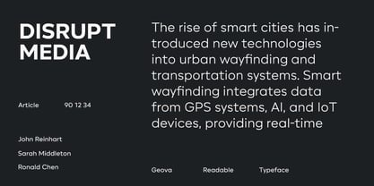 Geova Font Poster 5