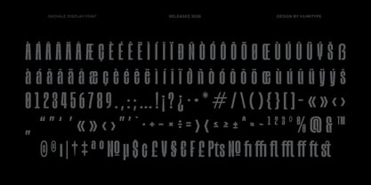 Radiale Font Poster 11