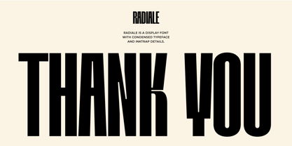 Radiale Font Poster 12