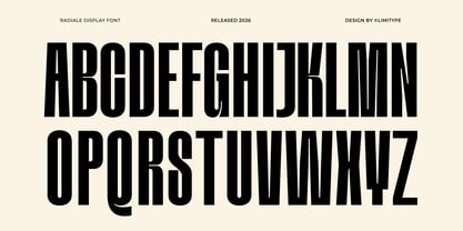 Radiale Font Poster 5