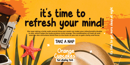 Orange Cupcakes Font Poster 5