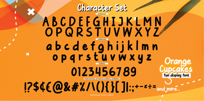 Orange Cupcakes Font Poster 8