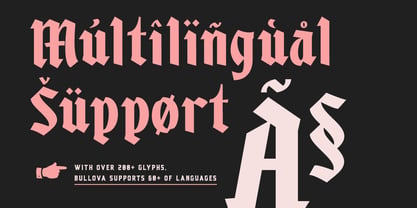 Bullova Font Poster 8