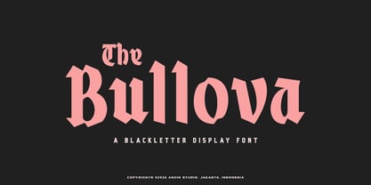 Bullova Font Poster 1