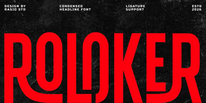 Roloker Font Poster 1