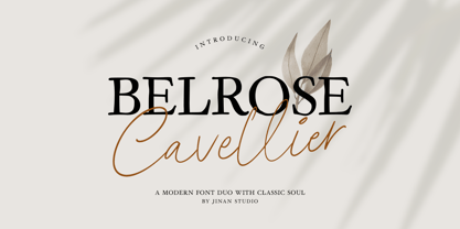 Belrose Cavellier Font Poster 1
