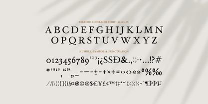 Belrose Cavellier Font Poster 12
