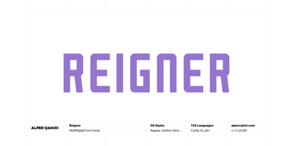 Reigner Font Poster 1
