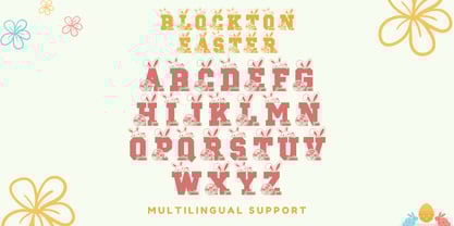 Blockton Easter Font Poster 9
