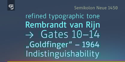 Semikolon Neue 1450 Font Poster 4