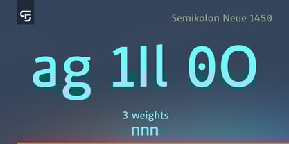 Semikolon Neue 1450 Font Poster 3