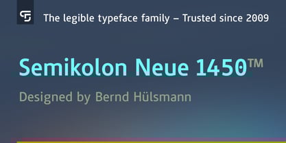 Semikolon Neue 1450 Font Poster 1