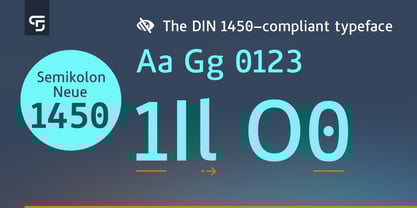 Semikolon Neue 1450 Font Poster 2