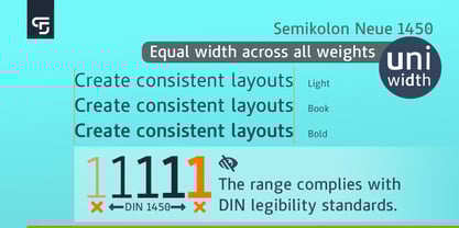 Semikolon Neue 1450 Font Poster 5