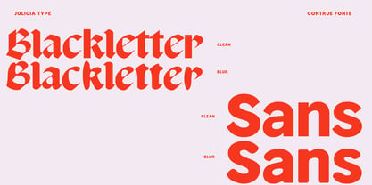 Contrue Fonte Font Poster 2