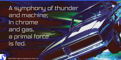 Hemi Head Font Poster 5