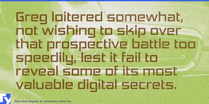 Hemi Head Font Poster 3