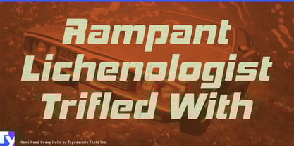 Hemi Head Font Poster 2