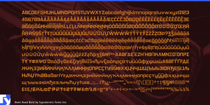 Hemi Head Font Poster 7