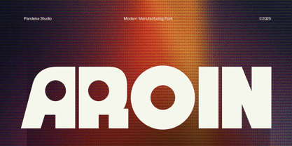 Aroin Font Poster 1