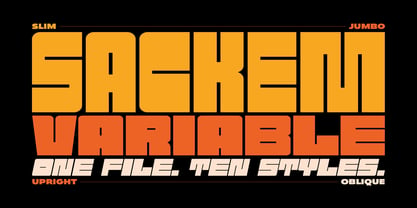 Sackem VF PB Font Poster 1