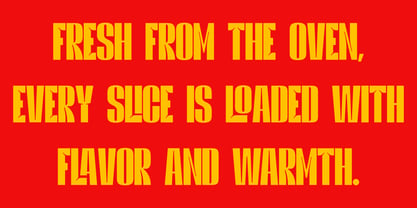 Pizza Slice Font Poster 8