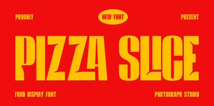 Pizza Slice Font Poster 1