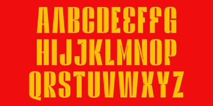 Pizza Slice Font Poster 3