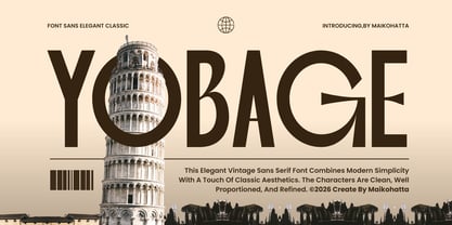 Yobage Font Poster 1