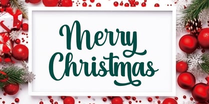 Candy Canes Font Poster 2