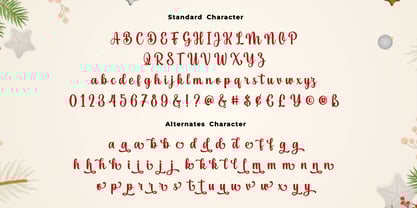 Candy Canes Font Poster 6