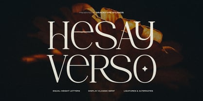 Hesay Verso Font Poster 1