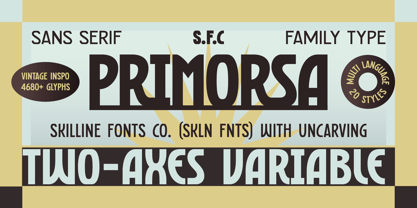 SFC Primorsa Sans Font Poster 1