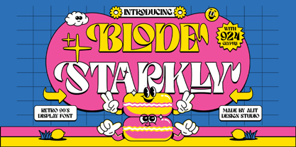 Blode starkly Font Poster 1