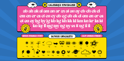 Blode starkly Font Poster 11