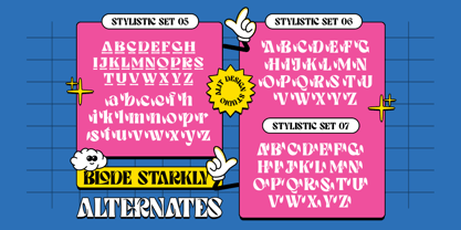Blode starkly Font Poster 10