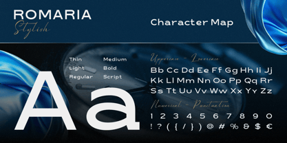 Romaria Stylish Font Poster 2