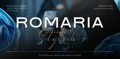 Romaria Stylish Font Poster 1