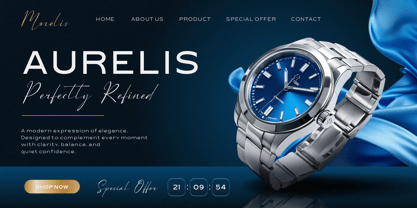 Romaria Stylish Font Poster 3