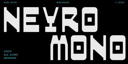 HN Neyro Mono Font Poster 1
