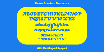 RT Chonzo Font Poster 8