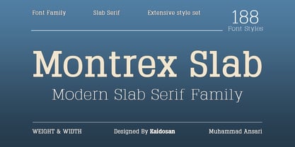 Montrex Slab Font Poster 1