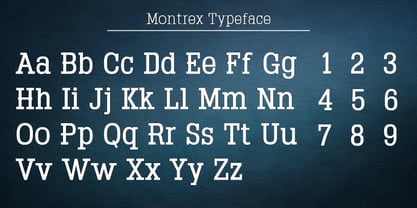 Montrex Slab Font Poster 7