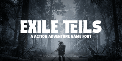 Exile Teils Font Poster 1